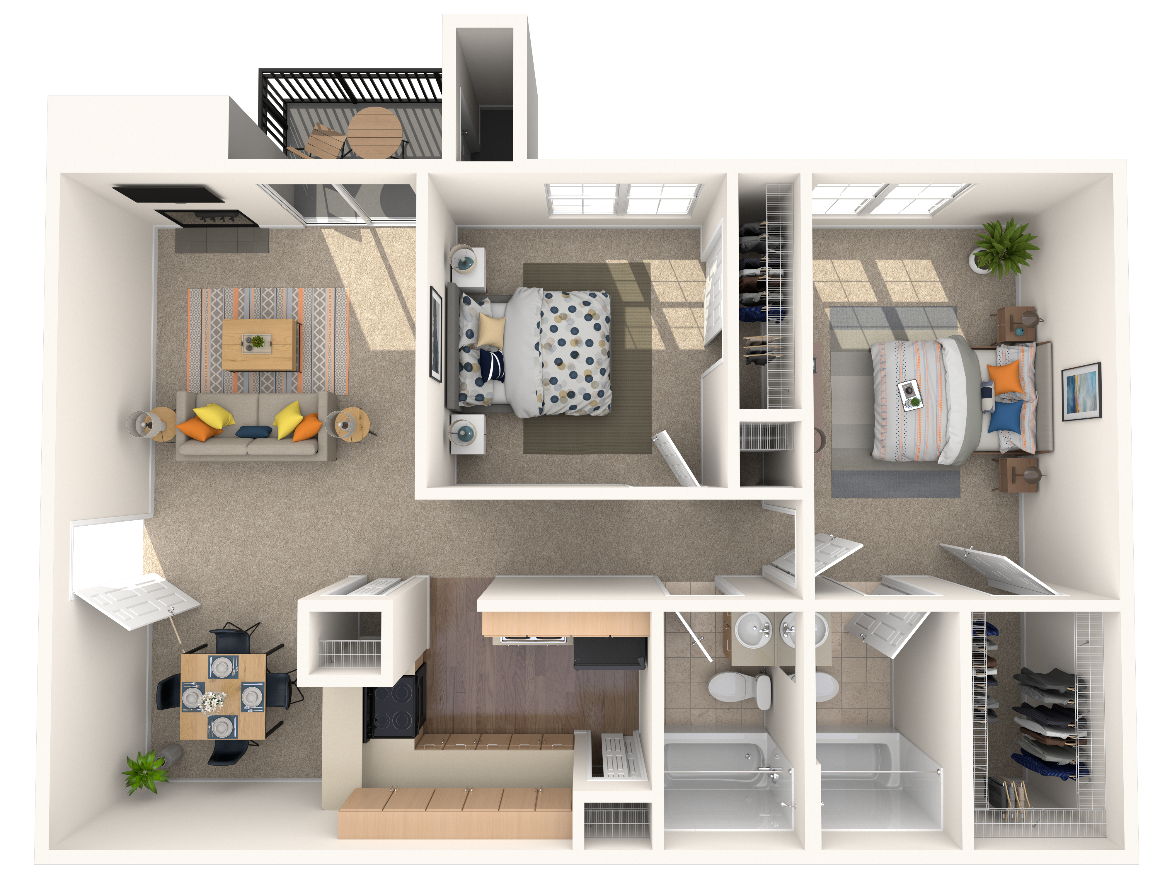 Floor plan layout diagram for B1